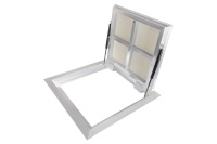 Люк в подвал Периметр 700х900п откидной алюминиевый