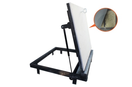 Люк напольный Стелс-КУ 800*700п короб утепленное исполнение